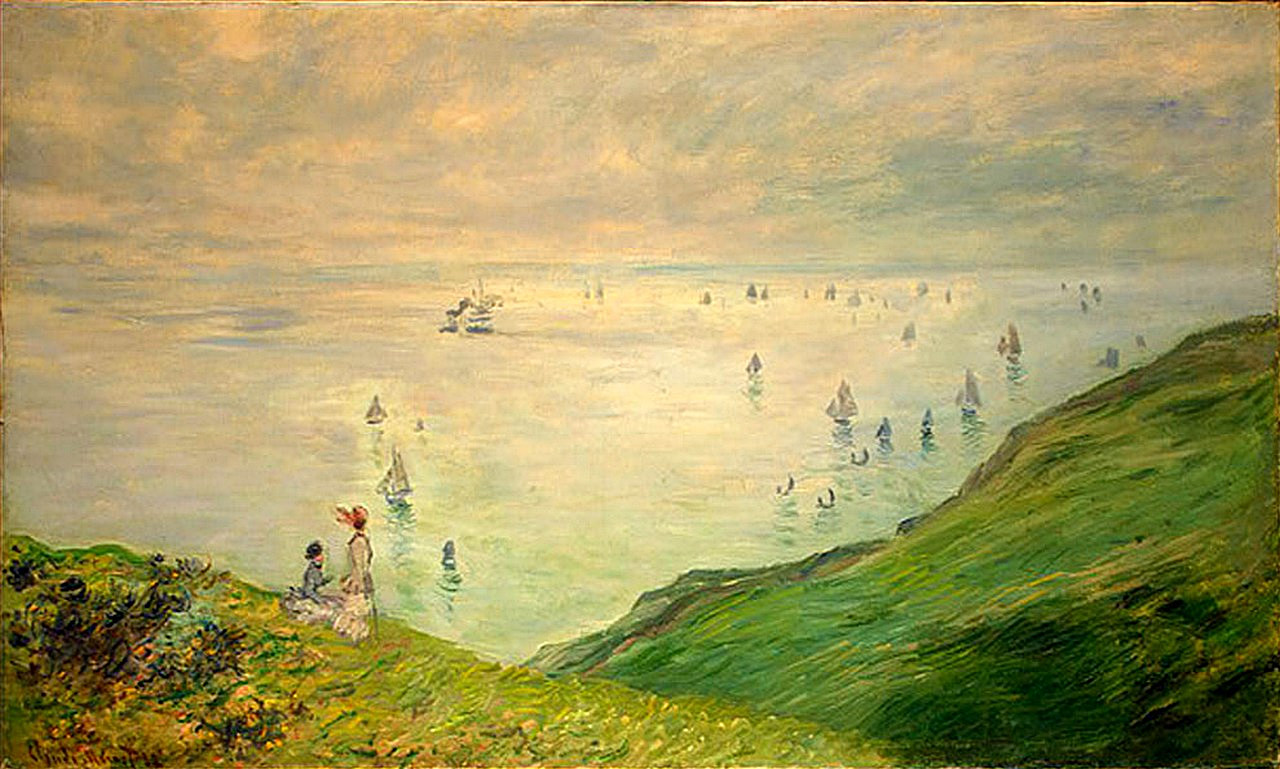 Cliffs Walk at Pourville, 1882 - Claude Monet Paintings